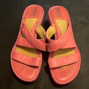 Born leather strappy sandals